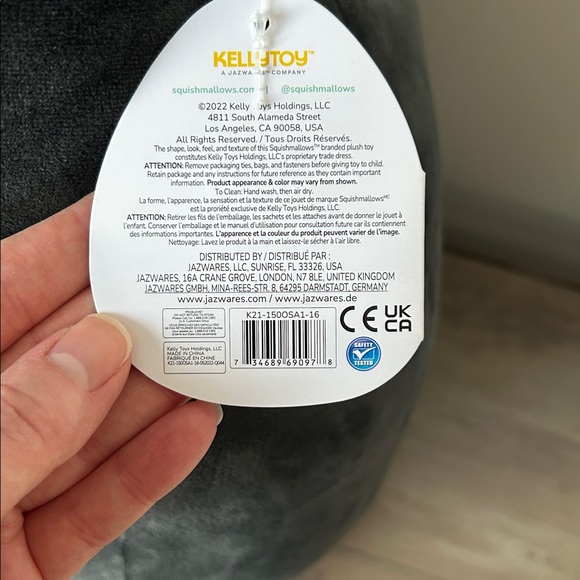 Squishmallow Calio Black Cat with Witch Hat and Pumpkin - NWT - S16 #1366 - Picture 3 of 6